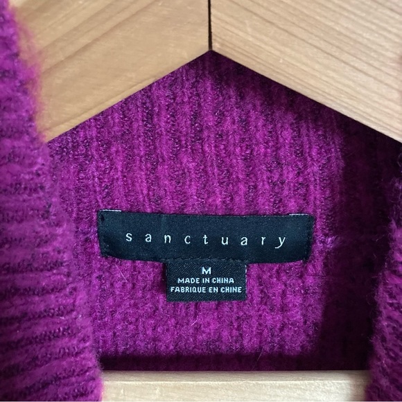 Sanctuary Purple Sweater Size Medium - Picture 5 of 5